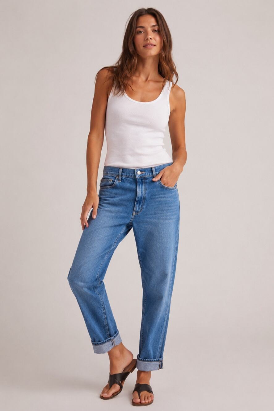 Aviator Nation Relaxed Boyfriend Jeans Medium Wash Size 30 Made in USA